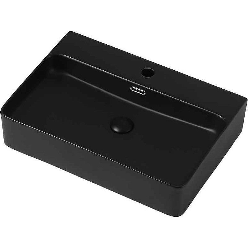 Раковина-чаша черная Abber AC2201MB