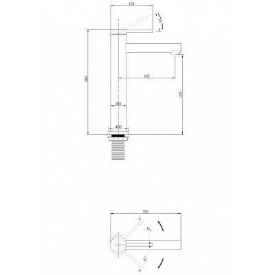 Смеситель для раковины хром Abber AF8811