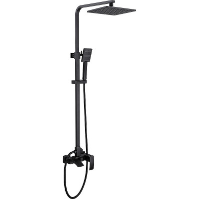 Душевая система черная Abber Wasserfall AF8616B