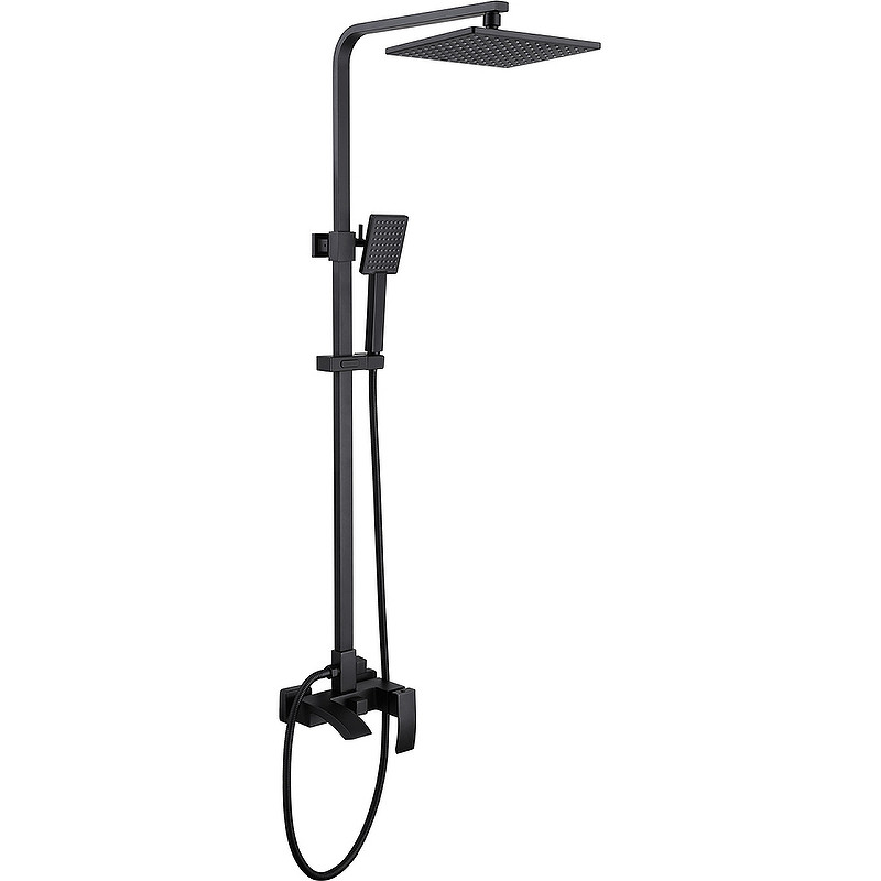 Душевая система черная Abber Wasserfall AF8616B