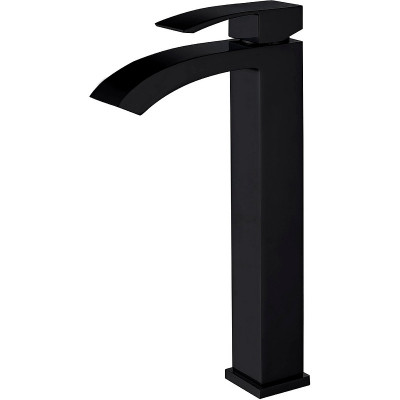 Смеситель для раковины черный Abber Wasserfall AF8611B