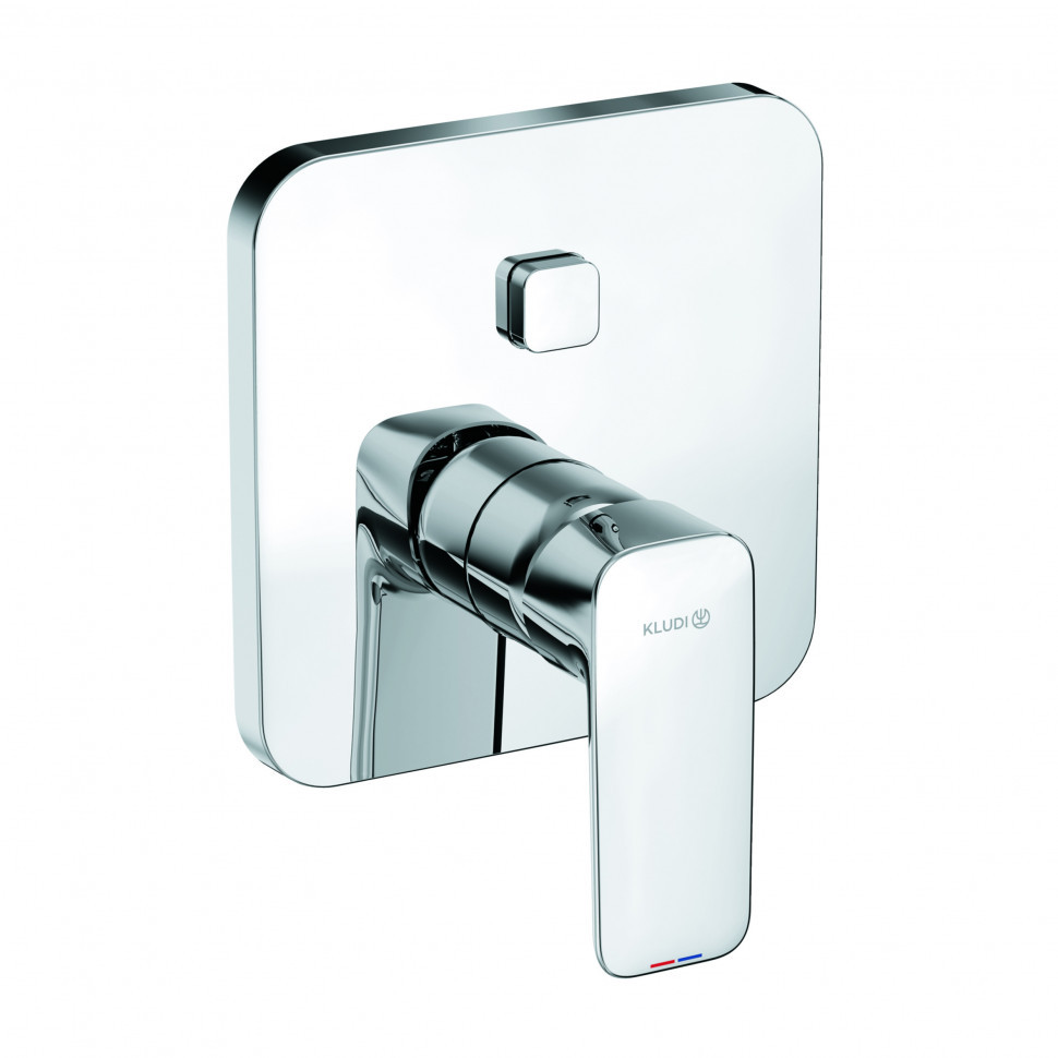 Встраиваемый смеситель для ванны и душа хром Kludi Pure&Style 406590575