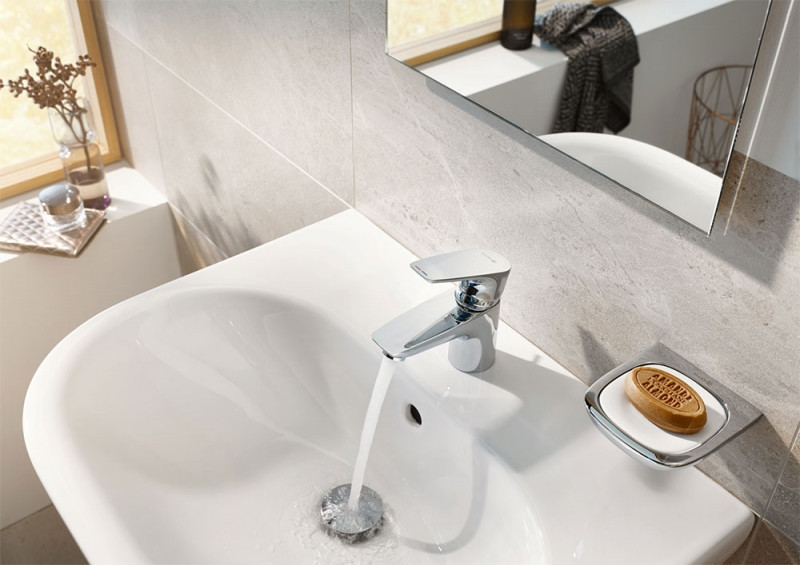 Смеситель для раковины хром Kludi Pure Solid 340280575