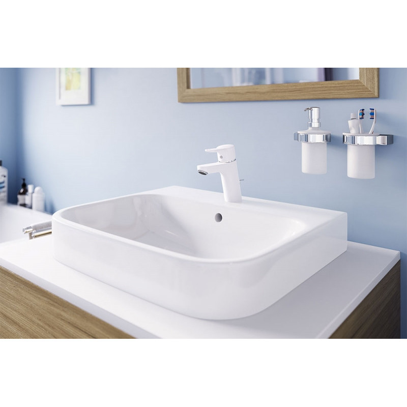 Смеситель для раковины белый Kludi Pure Easy 372909165