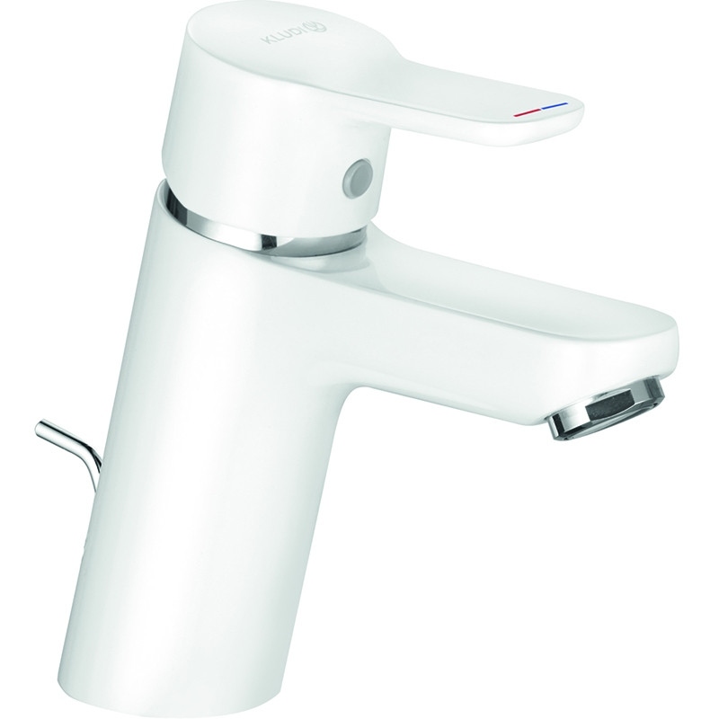 Смеситель для раковины белый Kludi Pure Easy 373829165