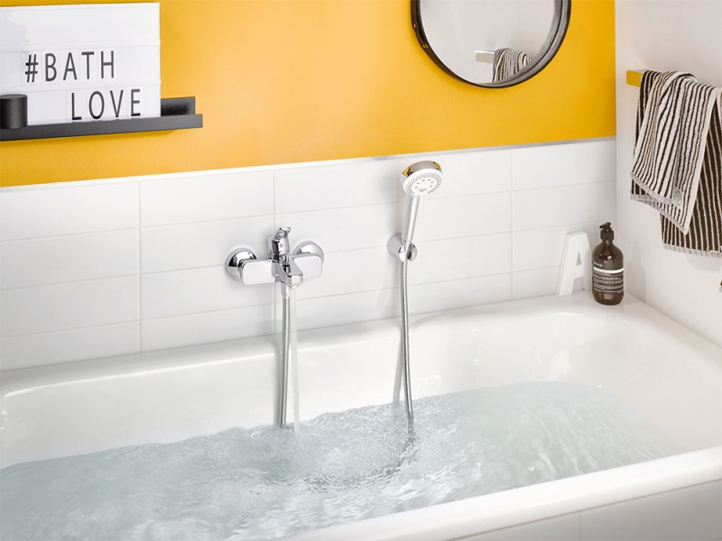 Смеситель для ванны хром Kludi Pure Easy 376810565