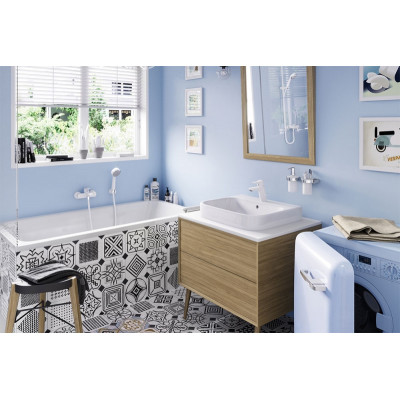 Смеситель для ванны белый Kludi Pure Easy 376819165