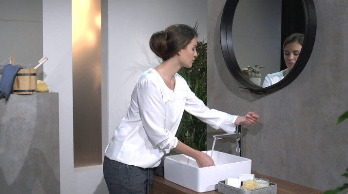 Смеситель для раковины Hansgrohe Talis Select E 240 со сливным гарнитуром хром 71752000