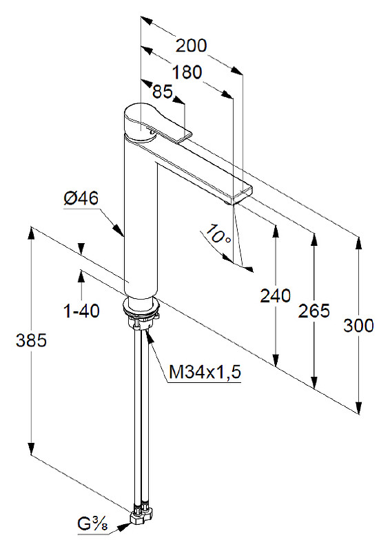Смеситель для раковины хром Kludi Zenta 482560565