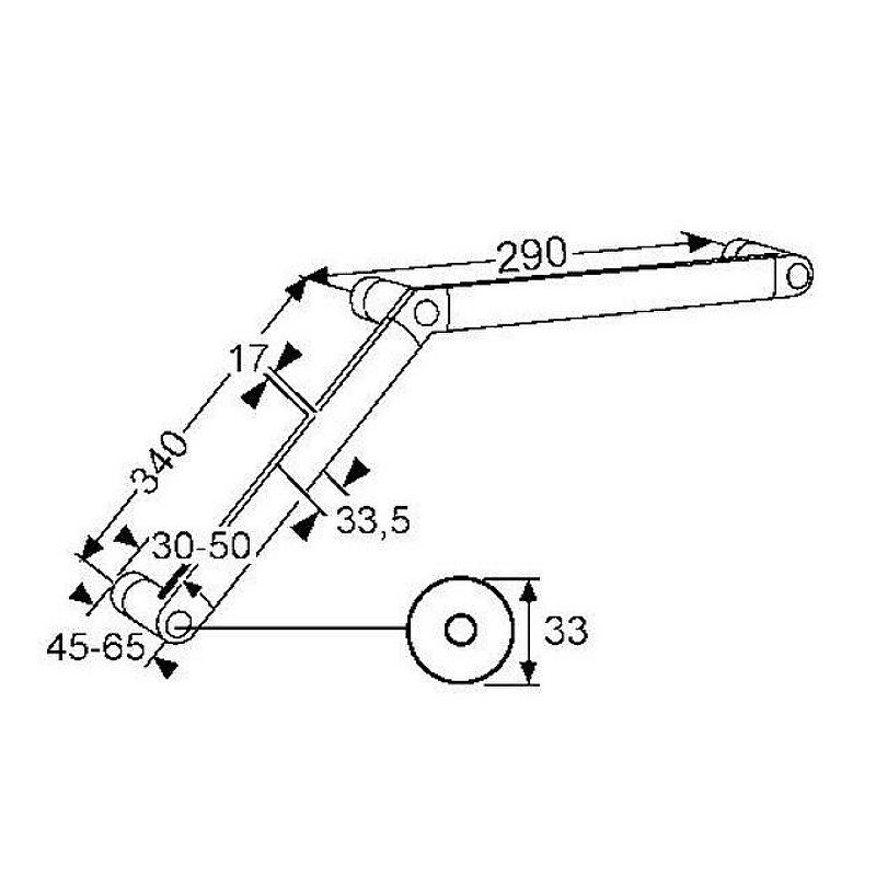 Поручень для ванны хром Kludi 6150505-00