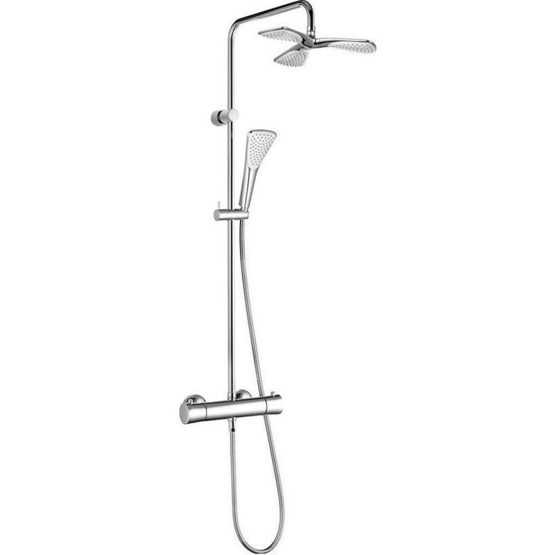Душевая система с термостатом хром Kludi Fizz 6709505-00