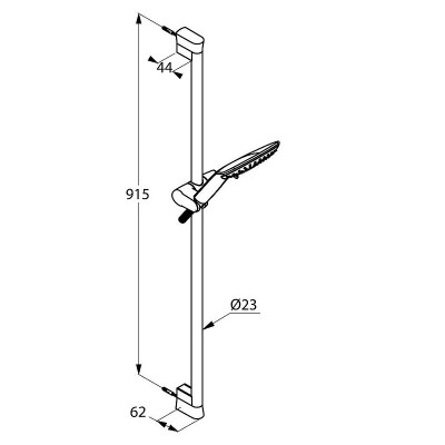 Душевой гарнитур хром Kludi Fizz 6774005-00