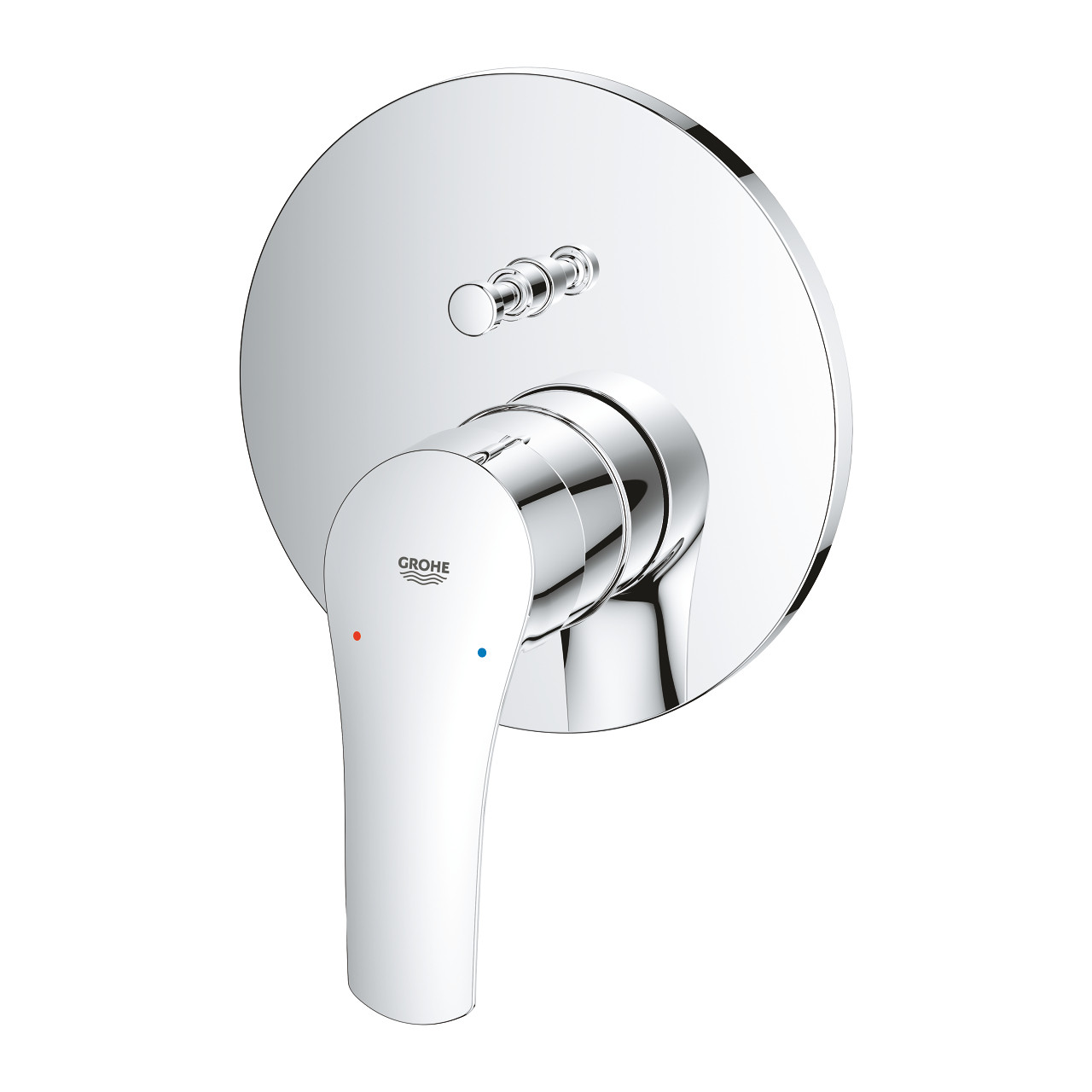 Смеситель однорычажный Grohe Eurosmart скрытого монтажа для ванны с переключателем на 2 положения, 24043003 хром