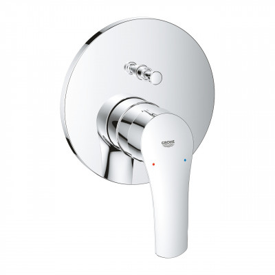 Смеситель однорычажный Grohe Eurosmart скрытого монтажа для ванны с переключателем на 2 положения, 24043003 хром