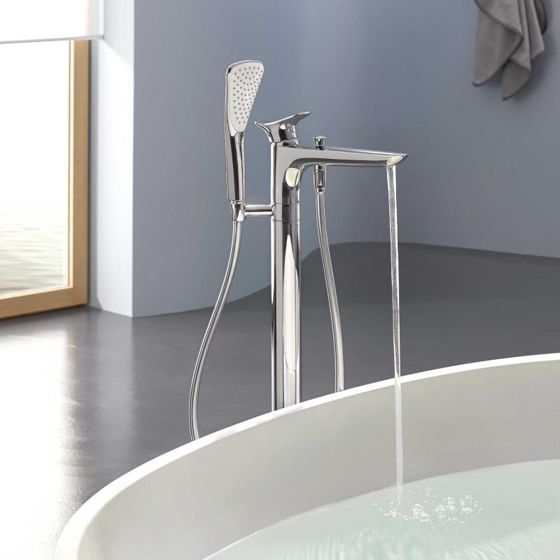 Напольный смеситель для ванны хром Kludi Ambienta 535900575