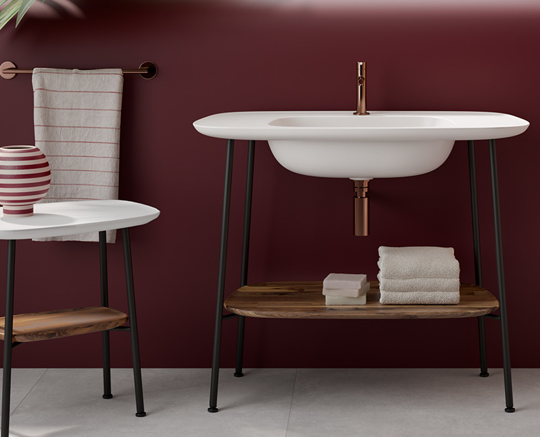 Смеситель для раковины медь Vitra Origin A4255526
