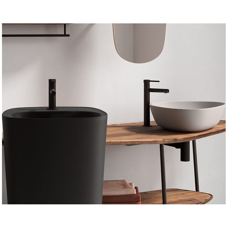 Смеситель для раковины черный Vitra Origin A4255536