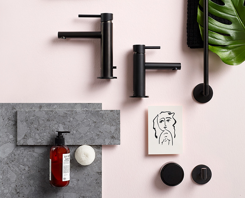 Смеситель для раковины черный Vitra Origin A4255536