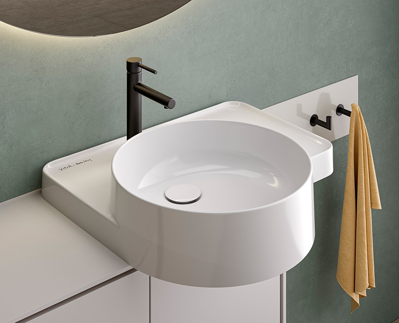 Смеситель для раковины черный Vitra Origin A4255836