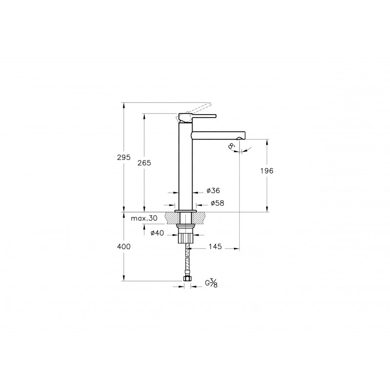 Смеситель для раковины медь Vitra Origin A4255726