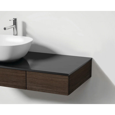 Тумба под раковину подвесная темный вяз 90см Vitra Origin 65702