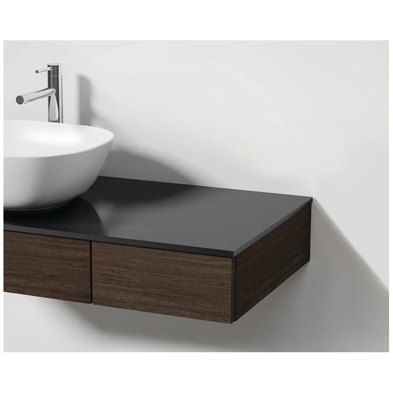 Тумба под раковину подвесная темный вяз 90см Vitra Origin 65702