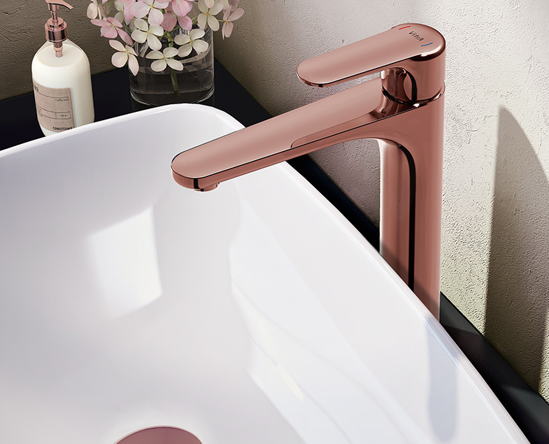 Смеситель для раковины медь Vitra Root Round A4270726EXP