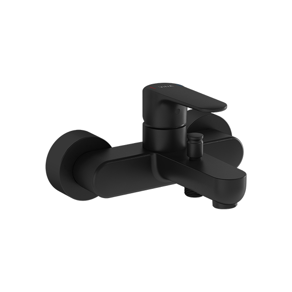 Смеситель для ванны и душа черный Vitra Root Round A4272536EXP