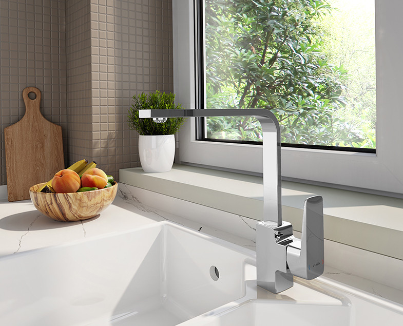 Смеситель для кухни хром Vitra Root Square A42753EXP