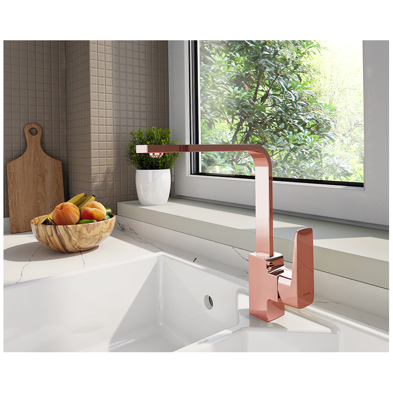 Смеситель для кухни медь Vitra Root Square A4275326EXP