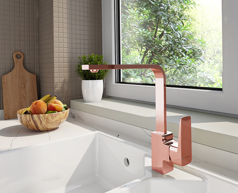Смеситель для кухни медь Vitra Root Square A4275326EXP