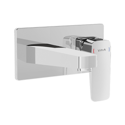 Смеситель для раковины встраиваемый хром Vitra Root Square A42738EXP