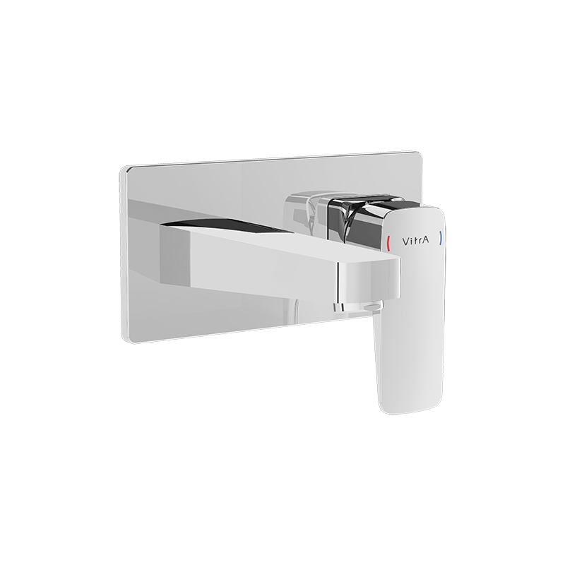Смеситель для раковины встраиваемый хром Vitra Root Square A42738EXP