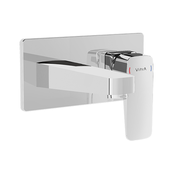 Смеситель для раковины встраиваемый хром Vitra Root Square A42738EXP