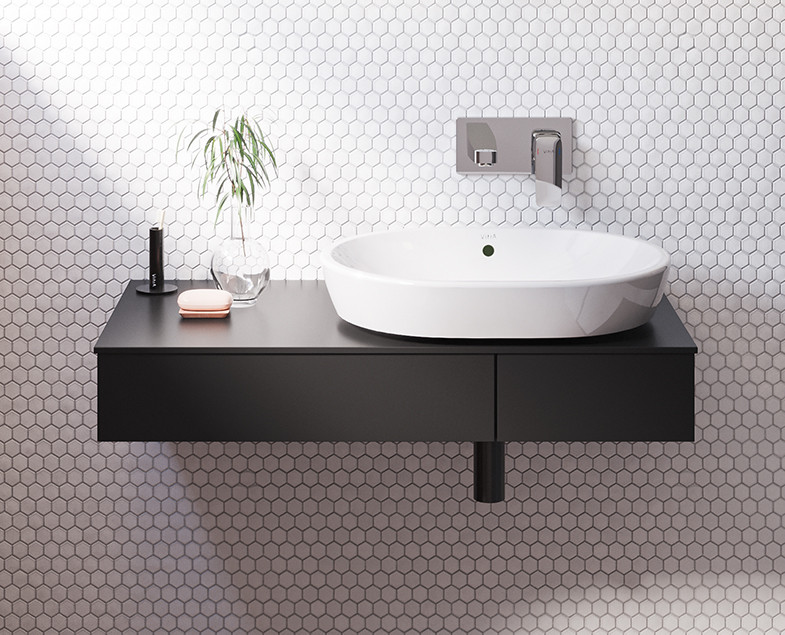 Смеситель для раковины встраиваемый хром Vitra Root Square A42738EXP