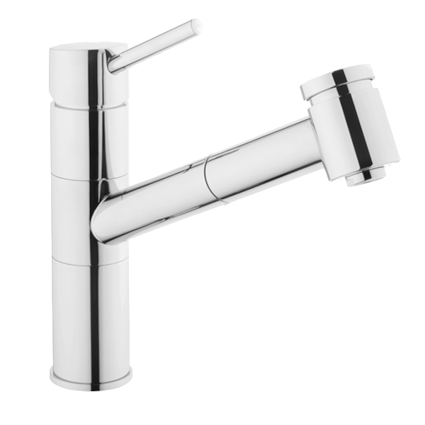 Смеситель для кухни с вытяжным изливом хром Vitra Harmony XL A42147EXP