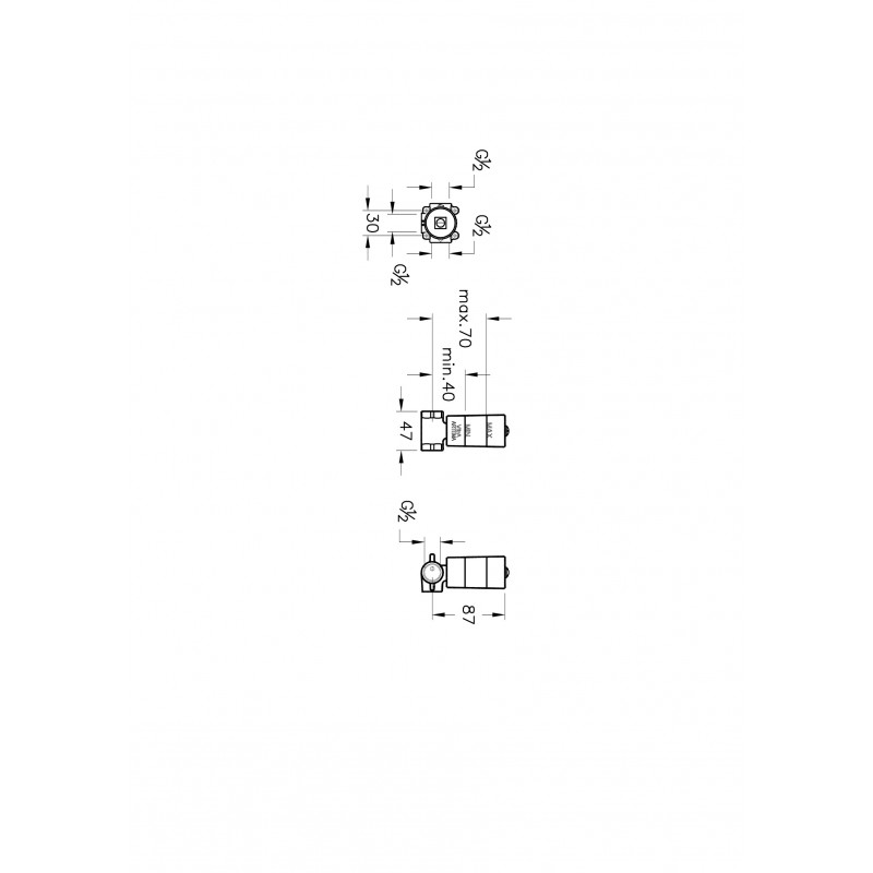 Скрытая часть для смесителя Vitra A41455