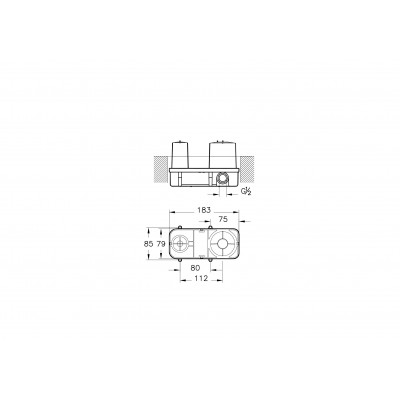 Скрытая часть для смесителя Vitra A42230
