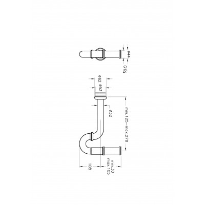 Сифон для раковины хром Vitra A45117