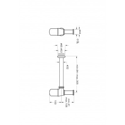 Сифон для раковины хром Vitra A45122