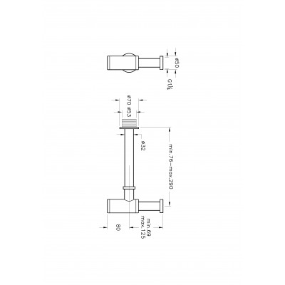 Сифон для раковины хром Vitra A45123
