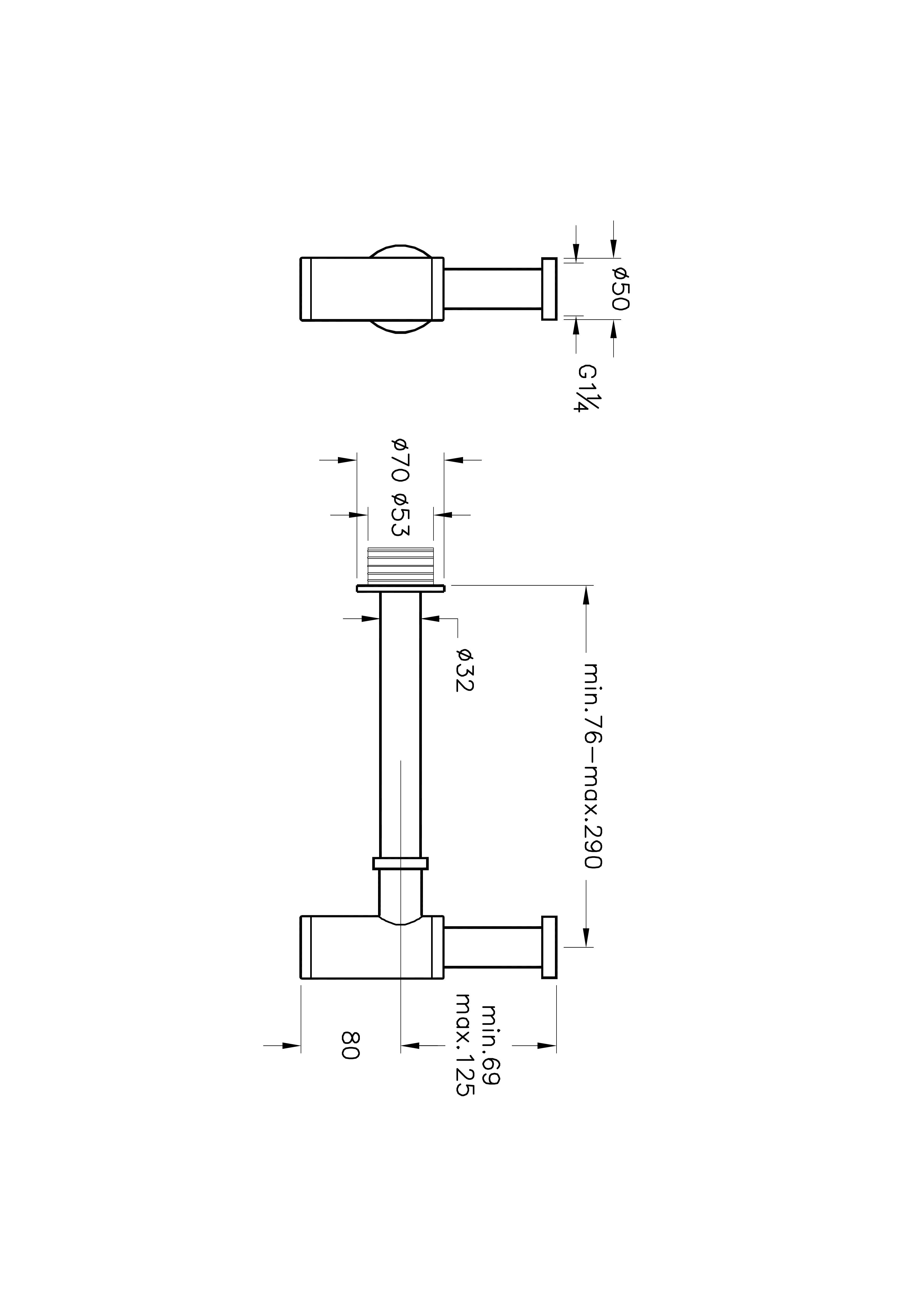 Сифон для раковины черный Vitra A4512336