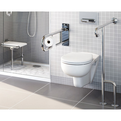 Поручень для ванны напольный хром Vitra A44469
