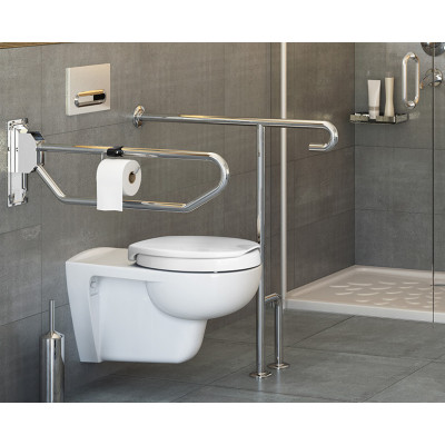 Поручень для ванны напольный хром Vitra A44469