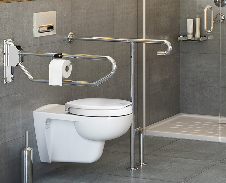 Поручень для ванны напольный хром Vitra A44469