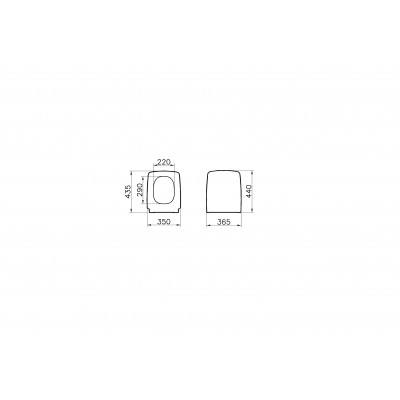 Сидение для унитаза с микролифтом белое Vitra Metropole 90-003-009