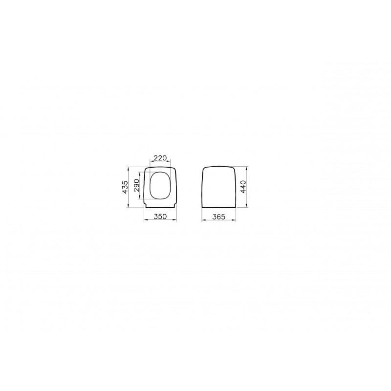 Сидение для унитаза с микролифтом белое Vitra Metropole 90-003-009