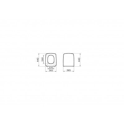 Сидение для унитаза с микролифтом тонкое белое Vitra Metropole 122-003-009