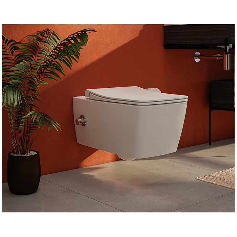 Унитаз с биде подвесной безободковый белый Vitra Metropole 7672B003-1684