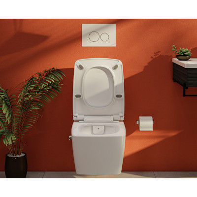 Унитаз с биде подвесной безободковый белый Vitra Metropole 7672B003-1684